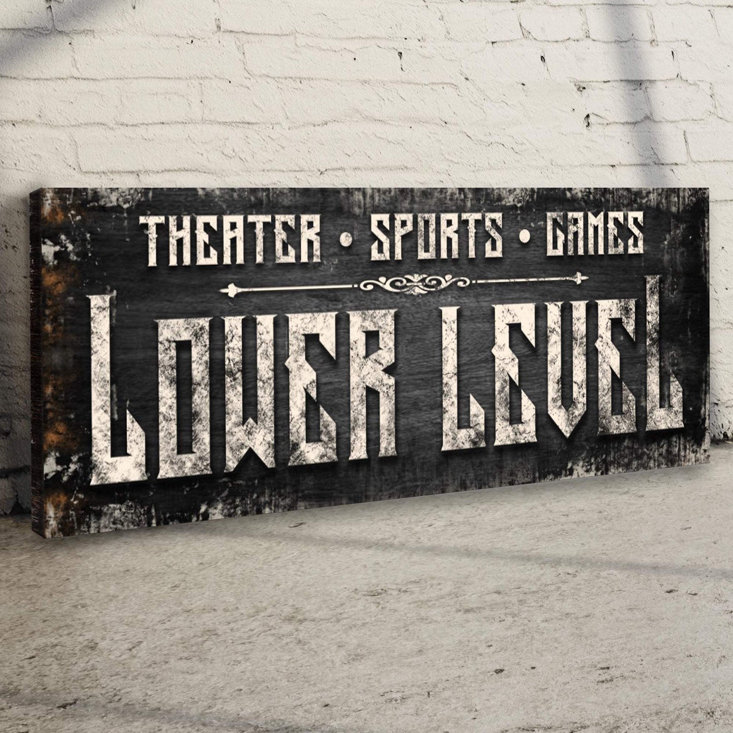 Lower Level Sign - Tailored Canvases - Flyclothing LLC