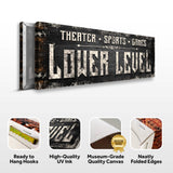 Lower Level Sign - Tailored Canvases - Flyclothing LLC