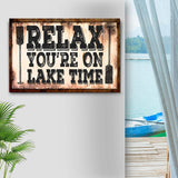 Lake Time Sign II - Tailored Canvases - Flyclothing LLC