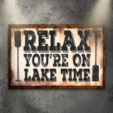 Lake Time Sign II - Tailored Canvases - Flyclothing LLC