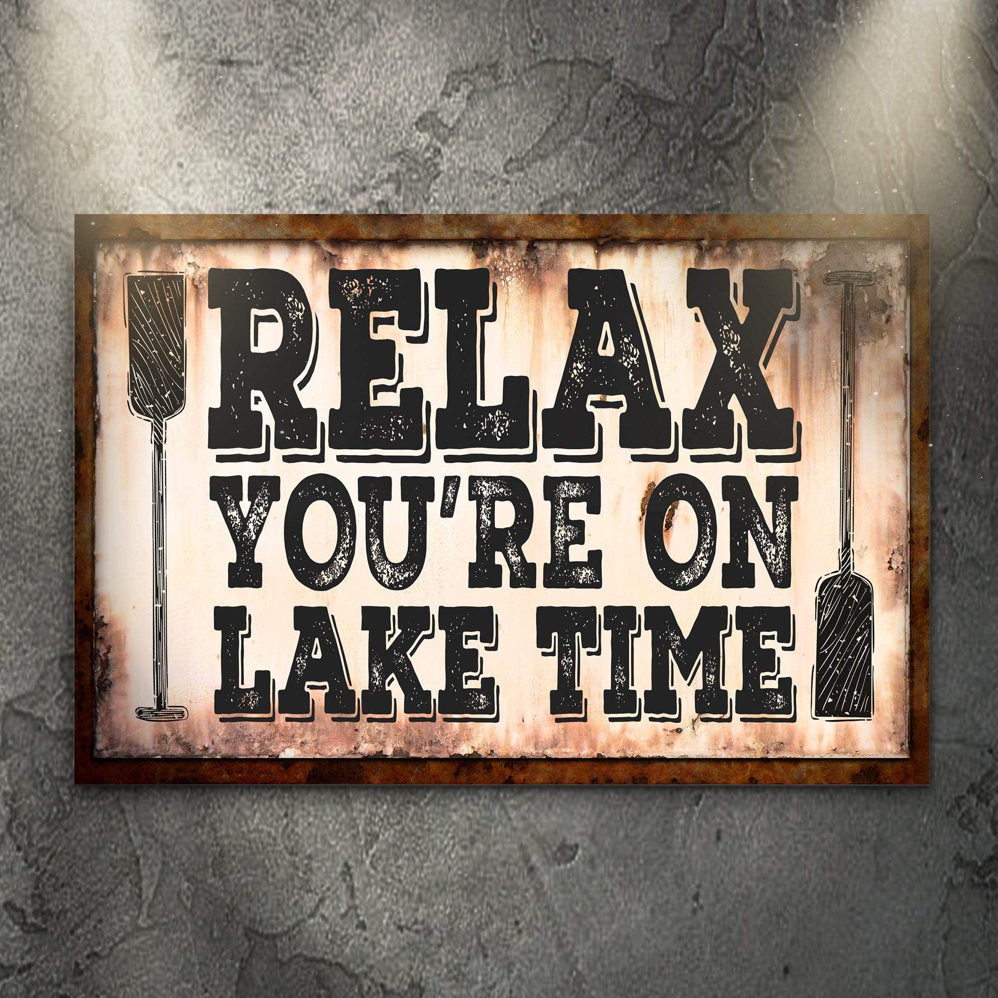 Lake Time Sign II - Tailored Canvases - Flyclothing LLC