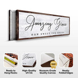 Amazing Grace How Sweet The Sound Sign - Tailored Canvases - Flyclothing LLC