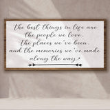 The Best Things In Life Sign II - Tailored Canvases - Flyclothing LLC