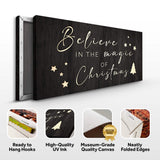Believe In The Magic Of Christmas Sign II - Tailored Canvases - Flyclothing LLC