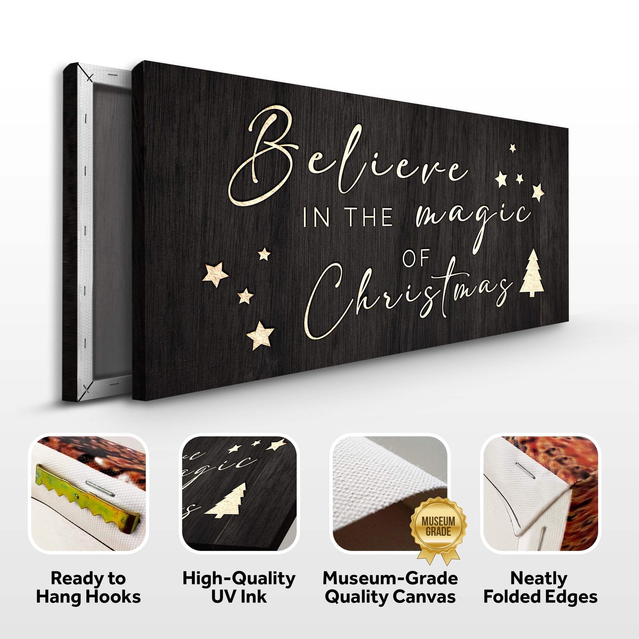 Believe In The Magic Of Christmas Sign II - Tailored Canvases - Flyclothing LLC