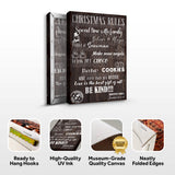 Christmas Rules Sign - Tailored Canvases - Flyclothing LLC