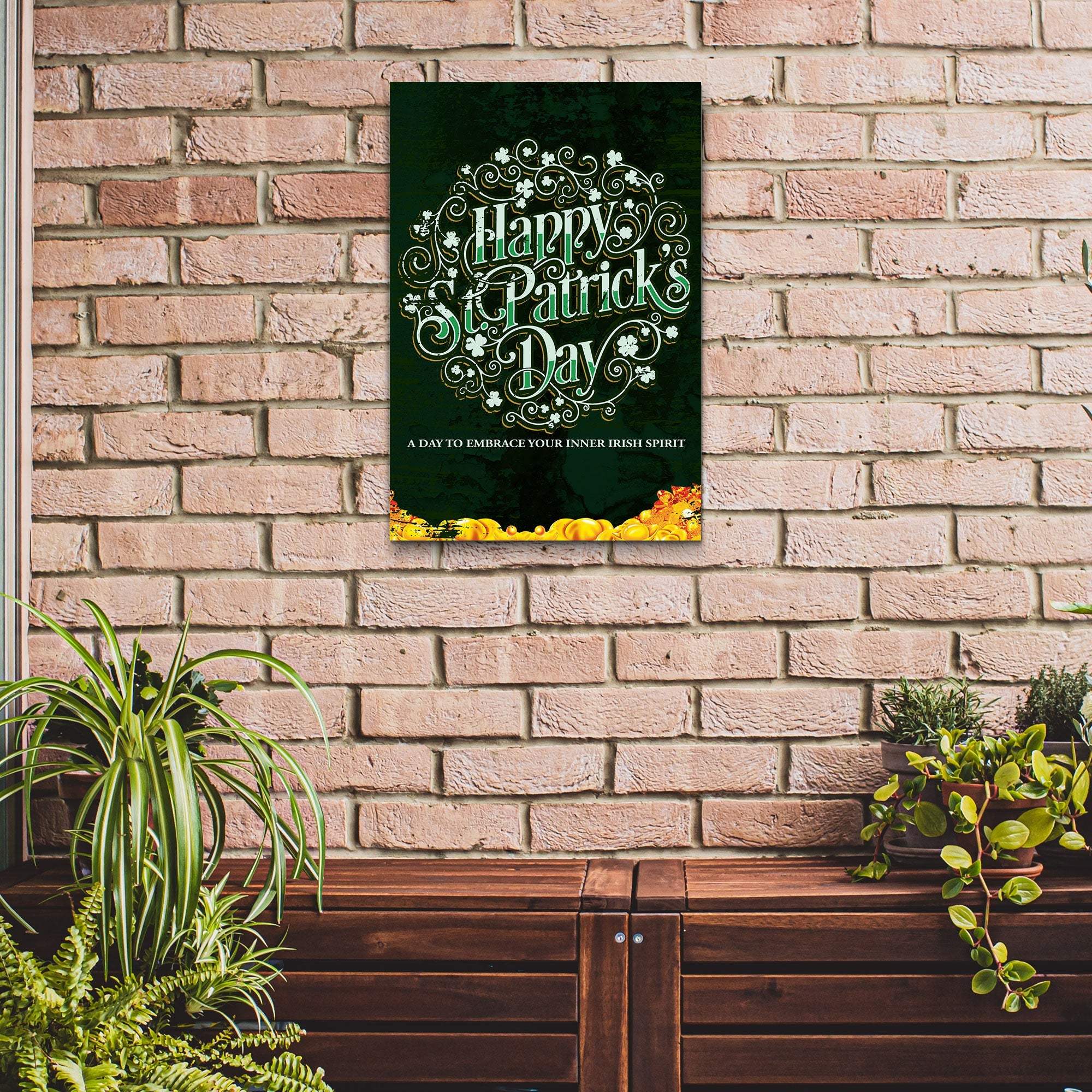 St. Patrick's Day, A Day To Embrace Your Inner Irish Spirit Sign - Tailored Canvases - Flyclothing LLC