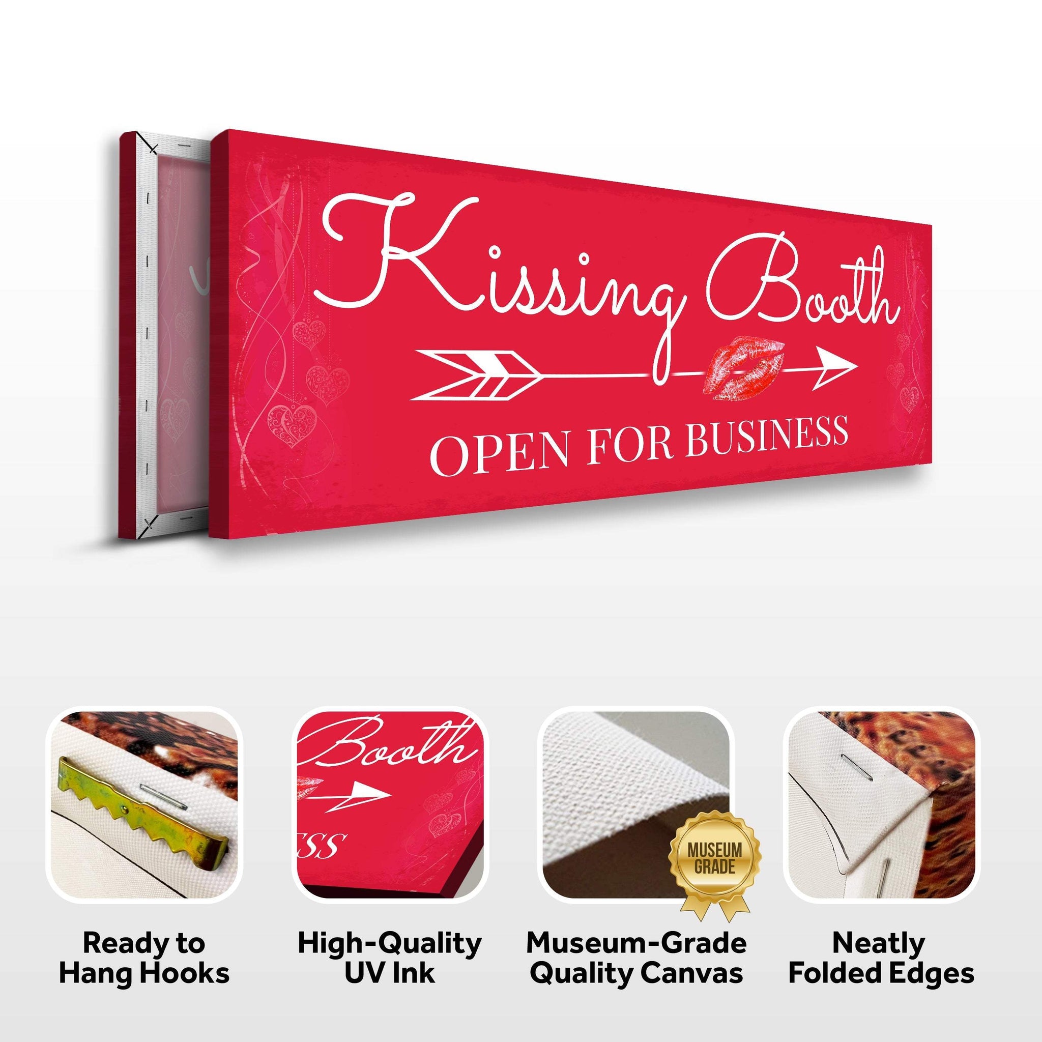 Kissing Booth "Open For Business" Sign - Tailored Canvases - Flyclothing LLC