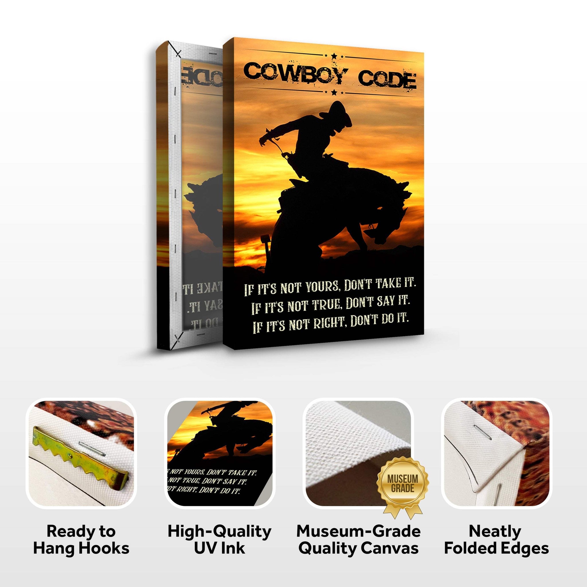 Cowboy Code Sign II - Tailored Canvases - Flyclothing LLC