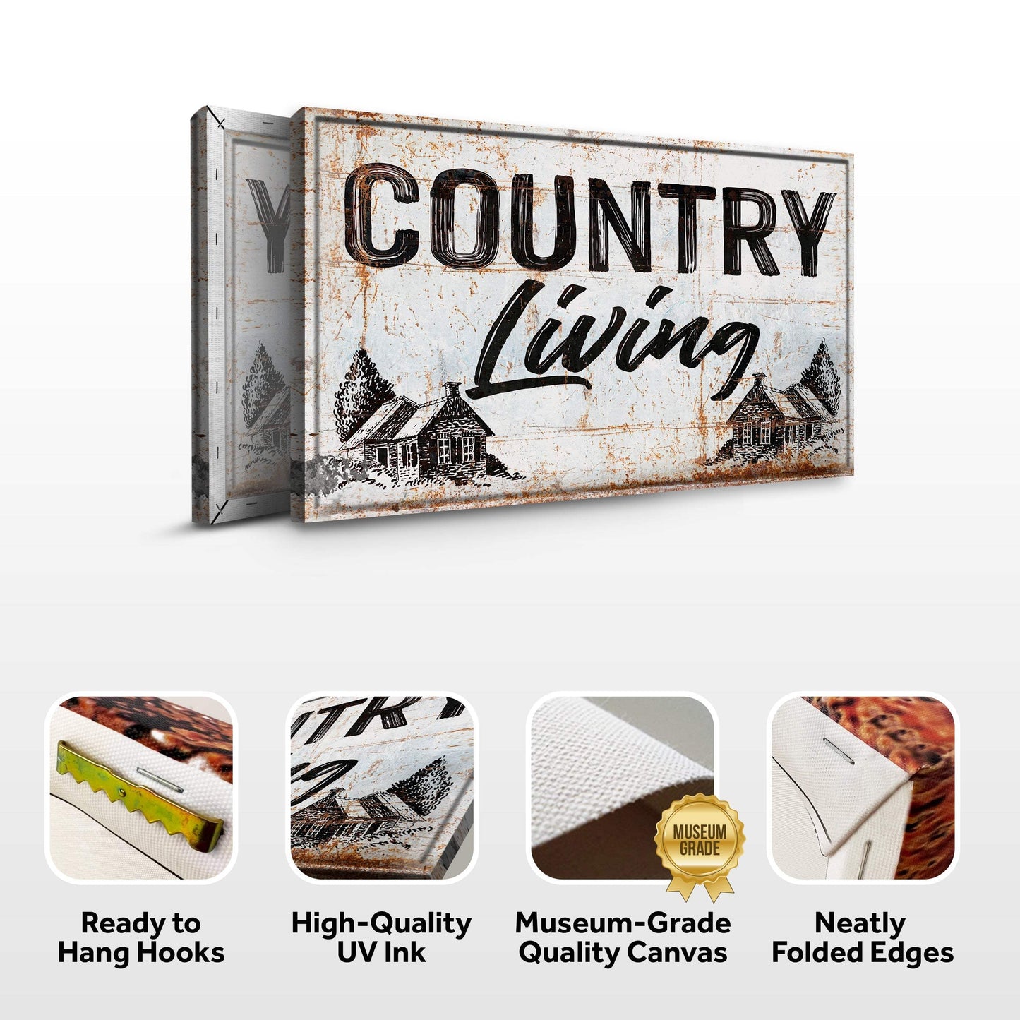 Country Living Sign - Tailored Canvases - Flyclothing LLC