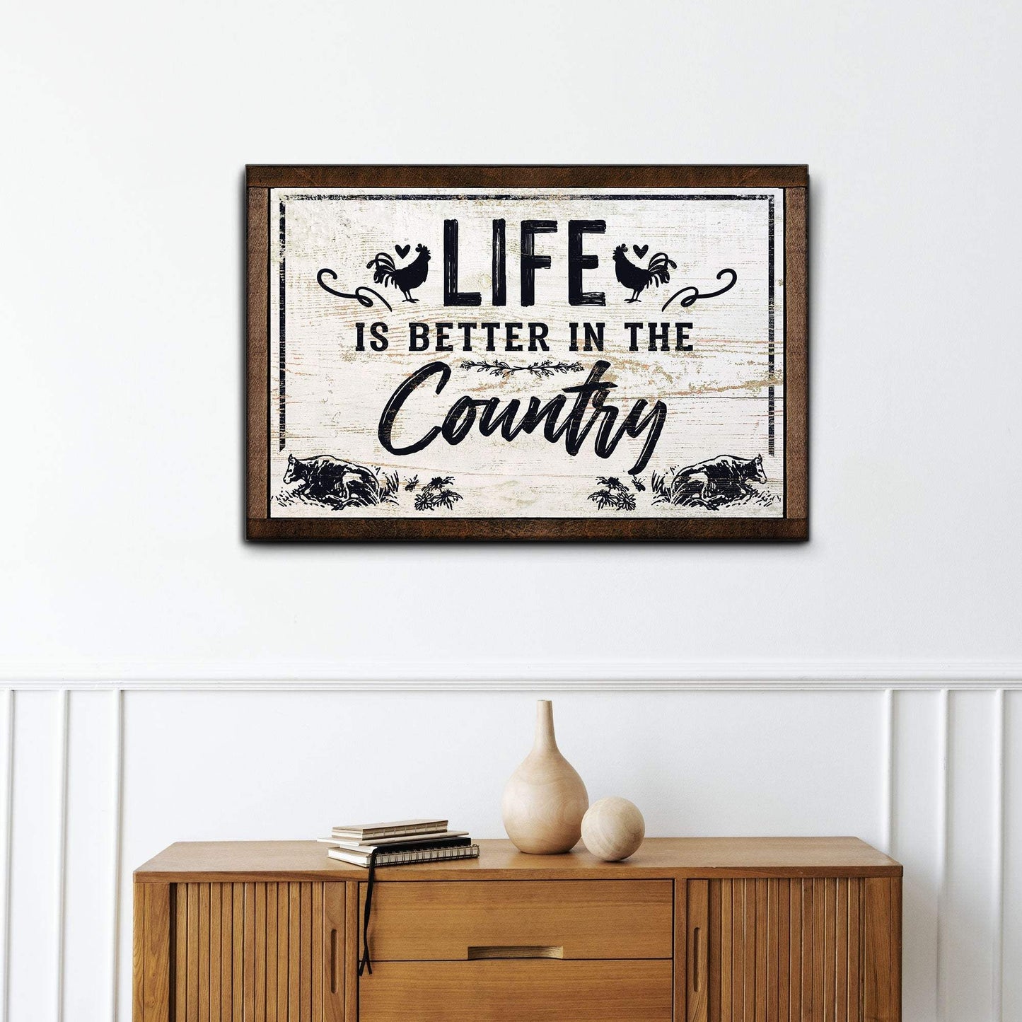 Life Is Better In The Country Sign - Tailored Canvases - Flyclothing LLC
