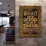 Whiskey Sign II - Tailored Canvases - Flyclothing LLC