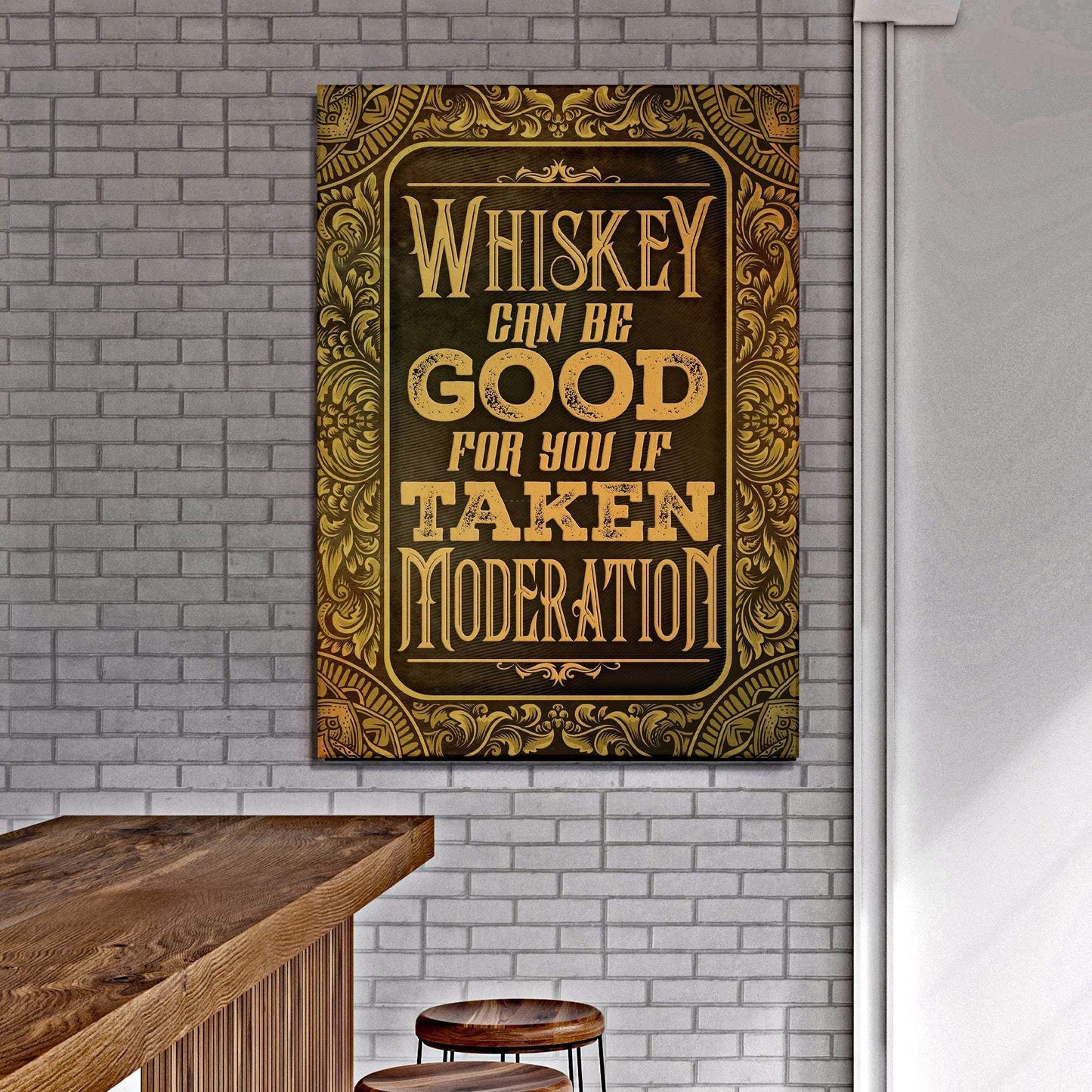 Whiskey Sign II - Tailored Canvases - Flyclothing LLC