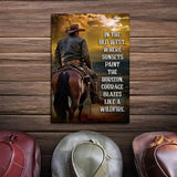 Like A Wildfire In The Old West Sign - Tailored Canvases - Flyclothing LLC