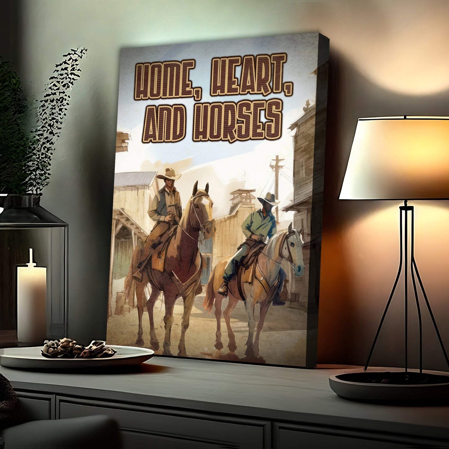 Home, Hearts, And Horses Western Sayings For Signs - Tailored Canvases - Flyclothing LLC