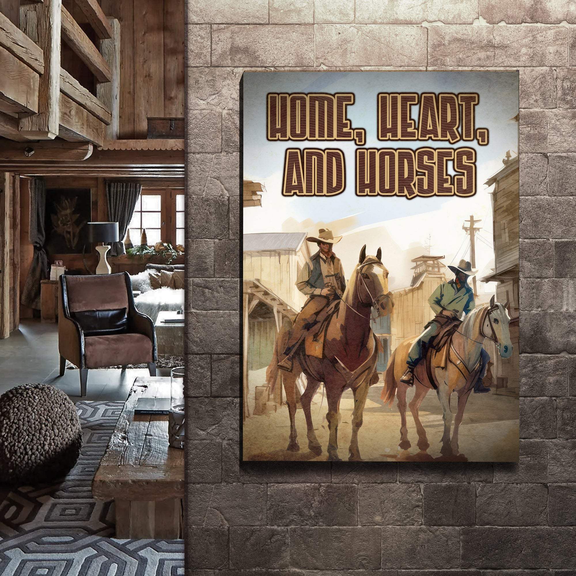 Home, Hearts, And Horses Western Sayings For Signs - Tailored Canvases - Flyclothing LLC