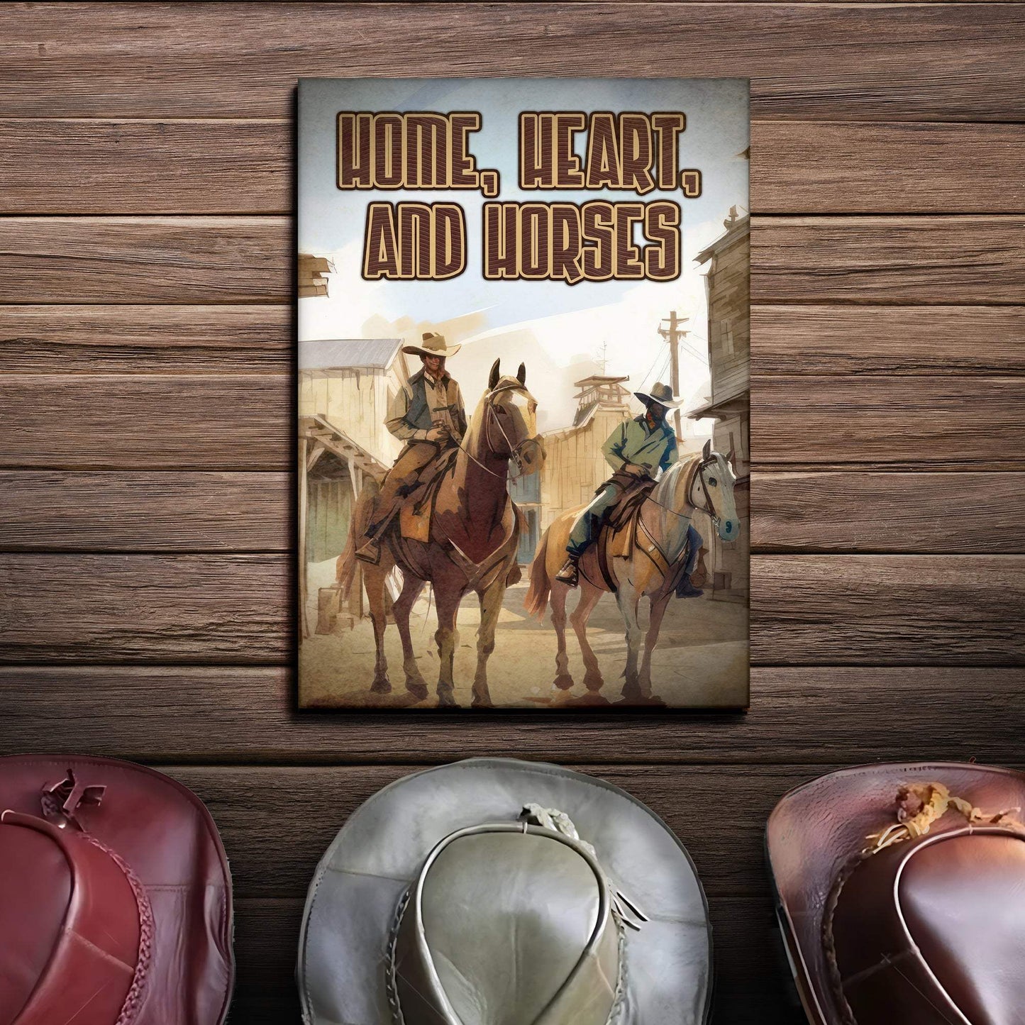 Home, Hearts, And Horses Western Sayings For Signs - Tailored Canvases - Flyclothing LLC