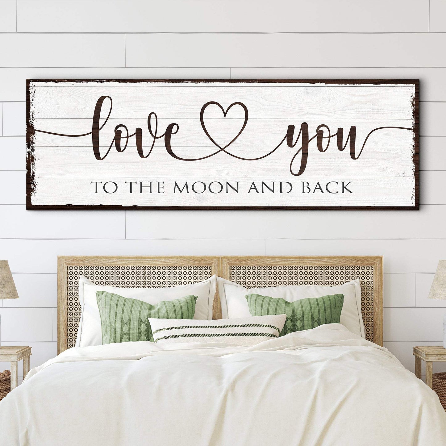 Love You To The Moon And Back Sign - Tailored Canvases - Flyclothing LLC