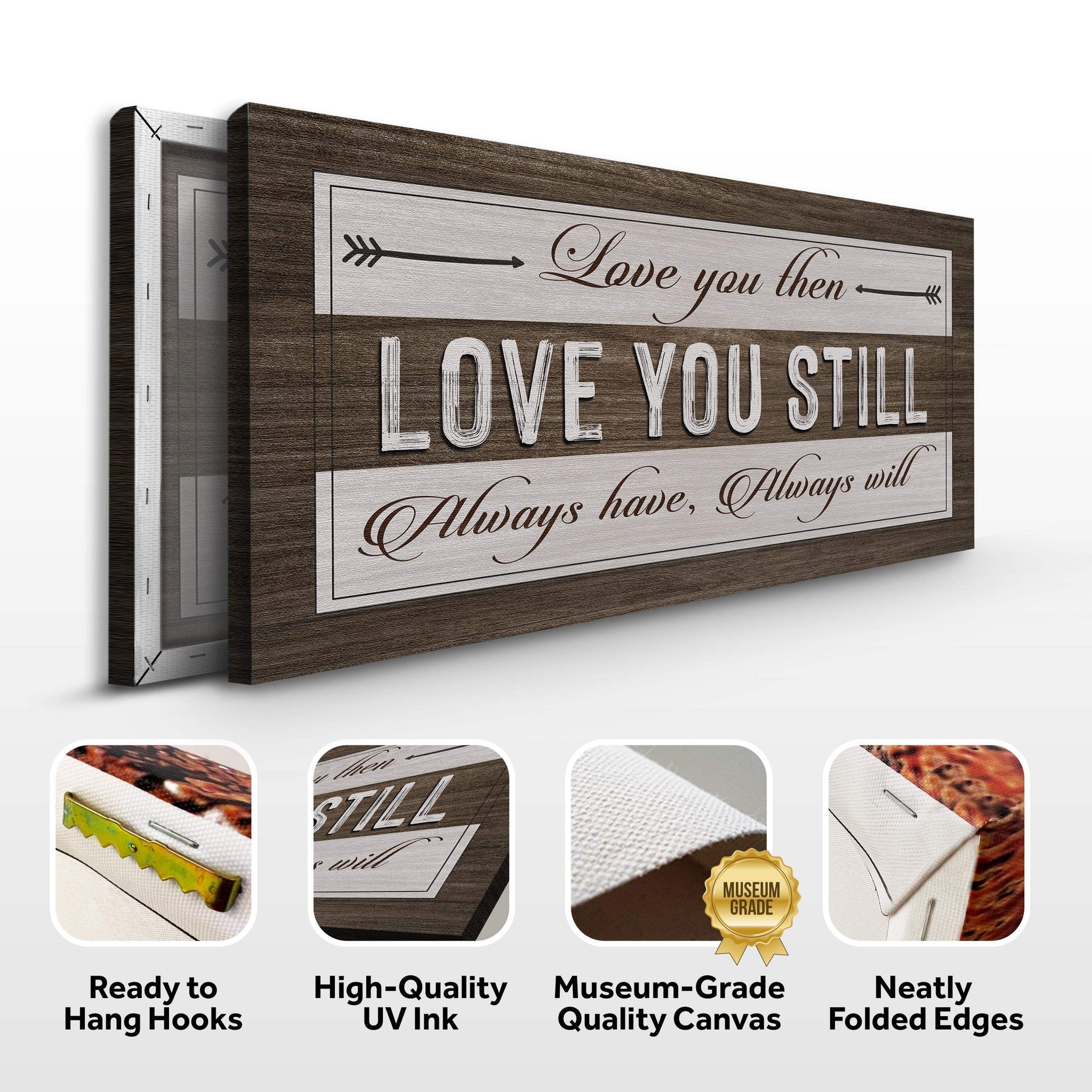 Love You Then Love You Still Sign - Tailored Canvases - Flyclothing LLC