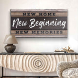New Home, New Beginning Sign V - Tailored Canvases - Flyclothing LLC