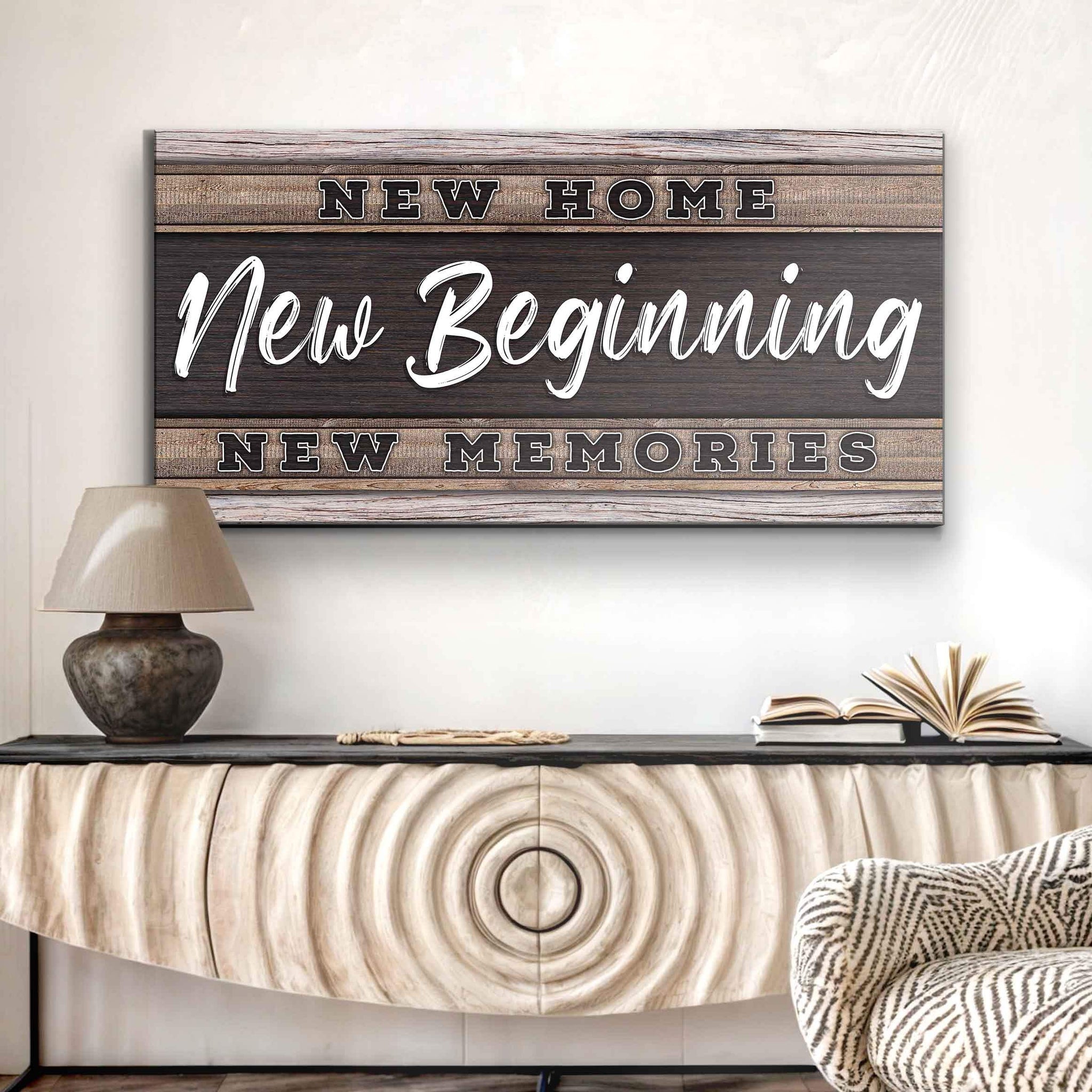 New Home, New Beginning Sign V - Tailored Canvases - Flyclothing LLC
