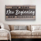New Home, New Beginning Sign V - Tailored Canvases - Flyclothing LLC