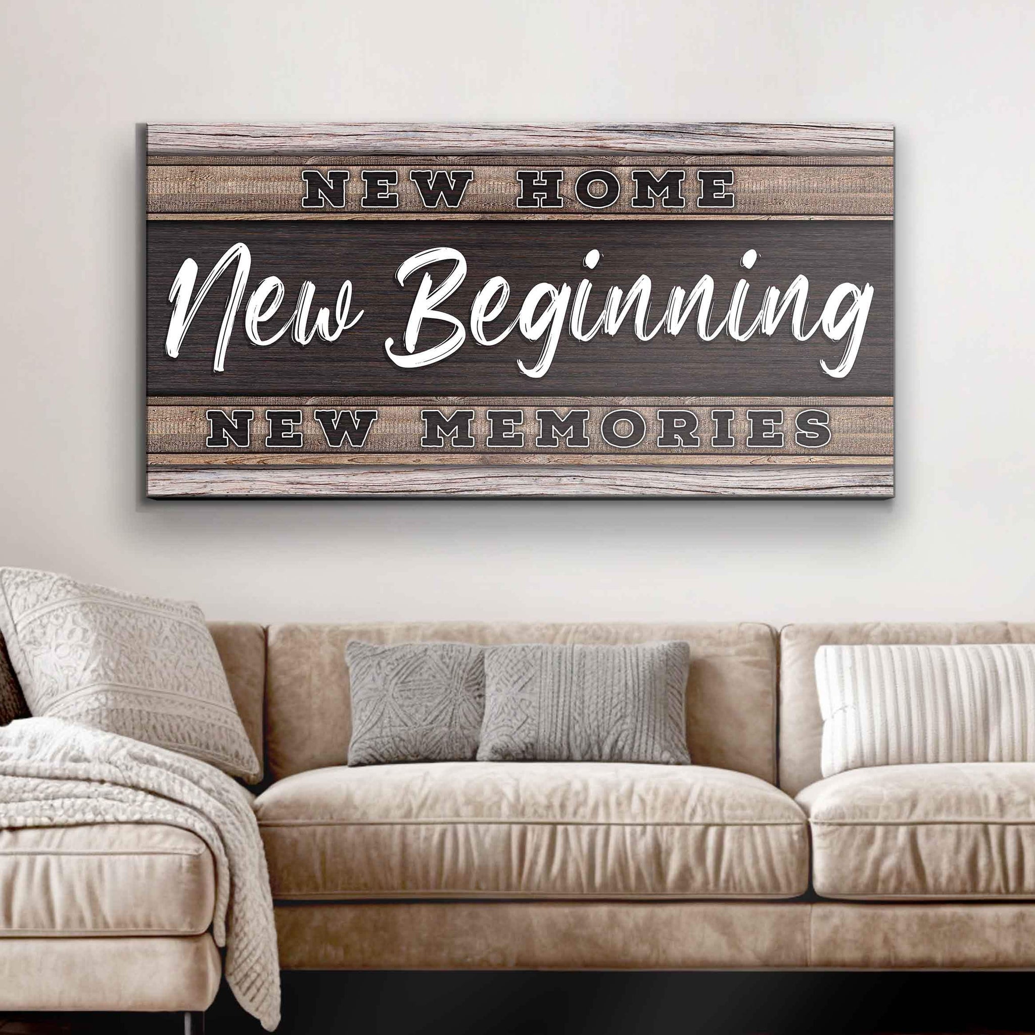 New Home, New Beginning Sign V - Tailored Canvases - Flyclothing LLC