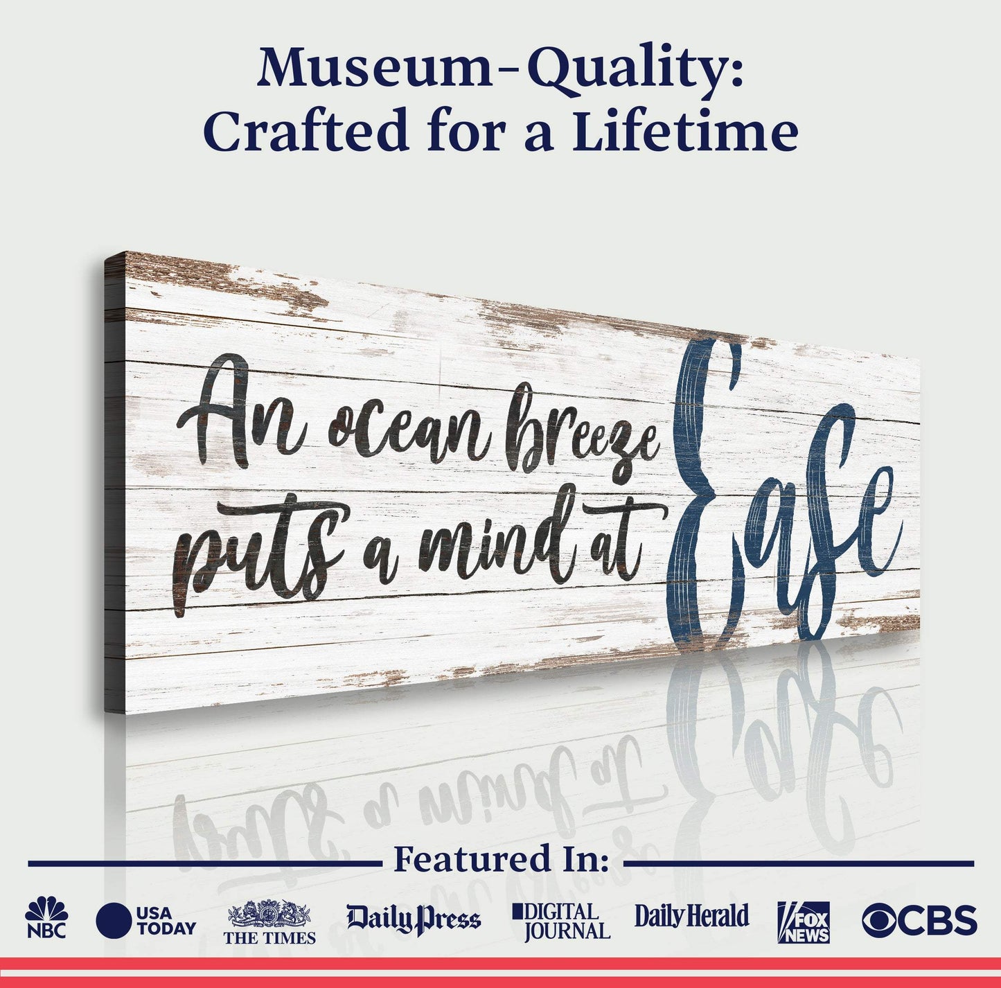 Coastal Beach House Sign II - Tailored Canvases - Flyclothing LLC
