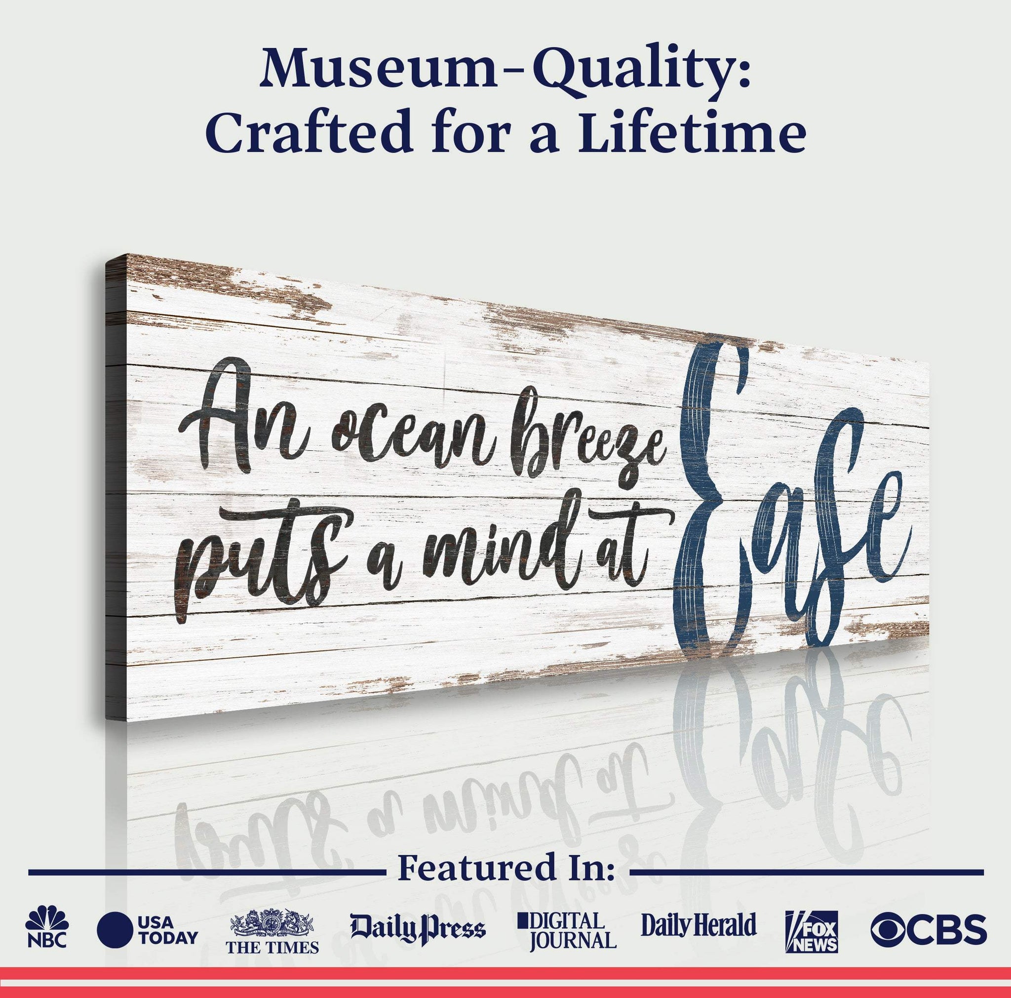 Coastal Beach House Sign II - Tailored Canvases - Flyclothing LLC