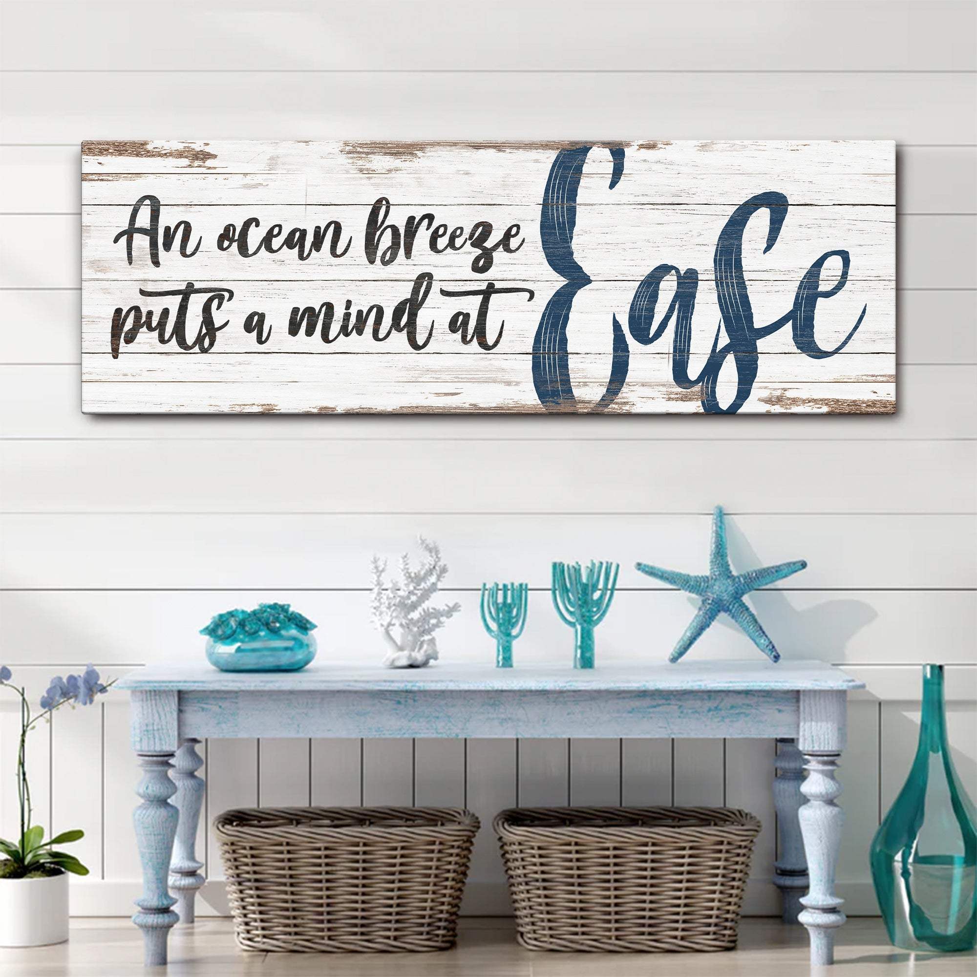 Coastal Beach House Sign II - Tailored Canvases - Flyclothing LLC