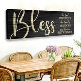 Bless The Food Before Us And The Love Between Us Sign VI - Tailored Canvases - Flyclothing LLC