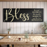 Bless The Food Before Us And The Love Between Us Sign VI - Tailored Canvases - Flyclothing LLC