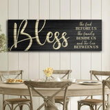 Bless The Food Before Us And The Love Between Us Sign VI - Tailored Canvases - Flyclothing LLC