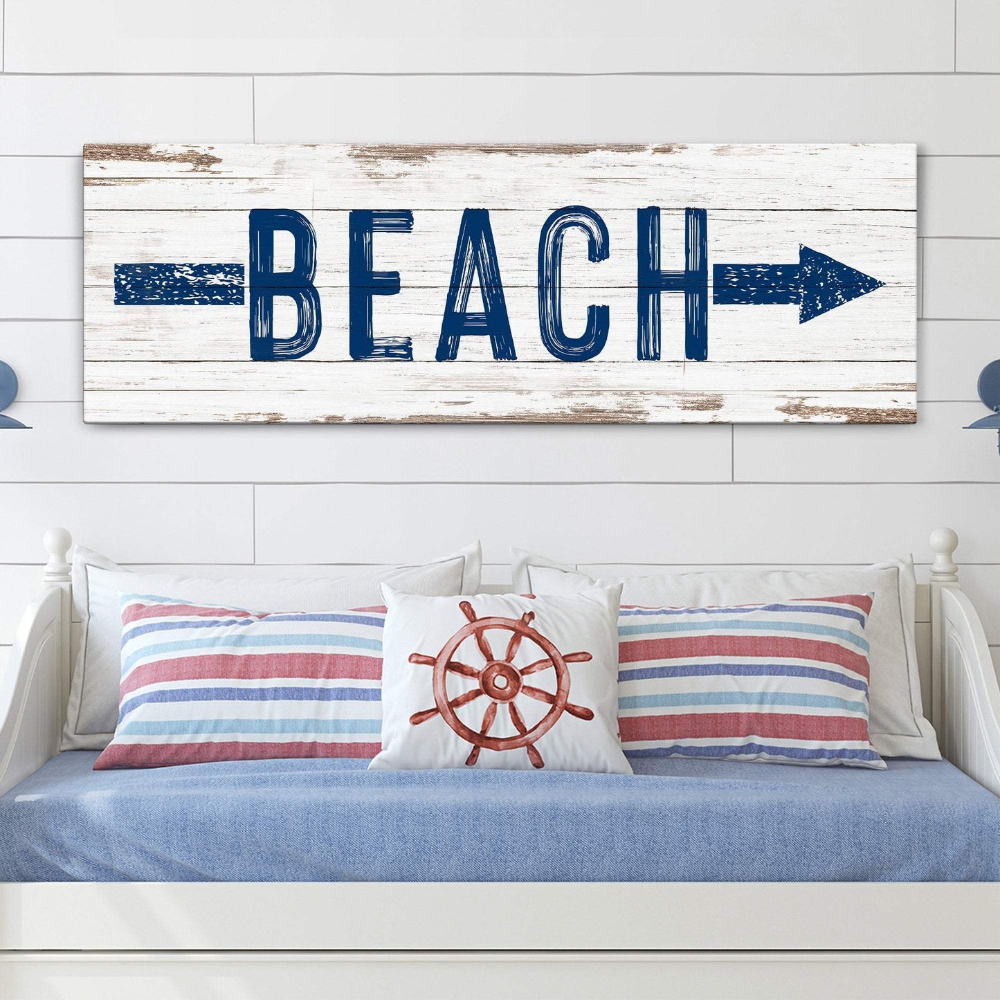 Shore Direction Arrow Beach Sign II - Tailored Canvases - Flyclothing LLC