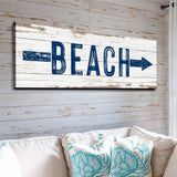 Shore Direction Arrow Beach Sign II - Tailored Canvases - Flyclothing LLC