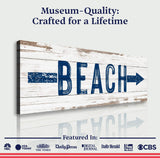 Shore Direction Arrow Beach Sign II - Tailored Canvases - Flyclothing LLC