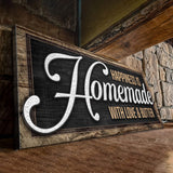 Happiness Is Homemade With Love And Butter Sign II - Tailored Canvases - Flyclothing LLC
