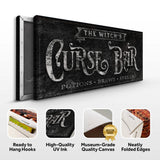 The Witch's Curse Bar Halloween Sign II - Tailored Canvases - Flyclothing LLC