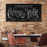 The Witch's Curse Bar Halloween Sign II - Tailored Canvases - Flyclothing LLC