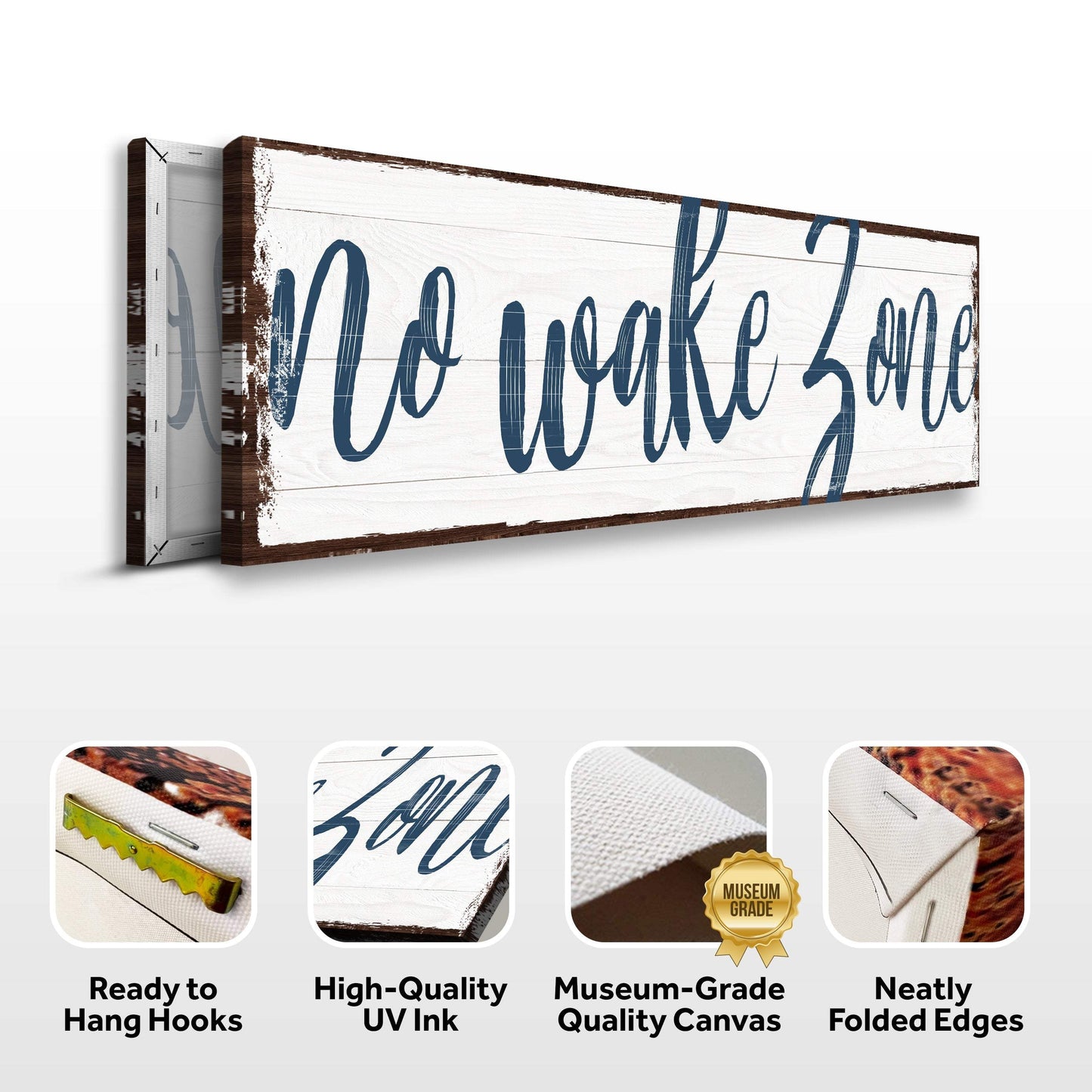 No Wake Zone Sign XV - Tailored Canvases - Flyclothing LLC