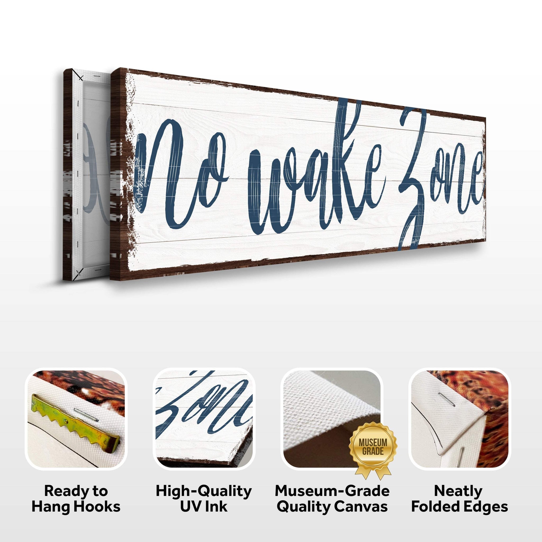 No Wake Zone Sign XV - Tailored Canvases - Flyclothing LLC