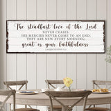 The Steadfast Love Of The Lord Lamentations 3:22-23 Faith Sign II - Tailored Canvases - Flyclothing LLC