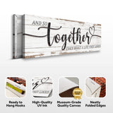 And So Together They Built A Life They Loved Sign V - Tailored Canvases - Flyclothing LLC
