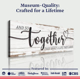 And So Together They Built A Life They Loved Sign V - Tailored Canvases - Flyclothing LLC