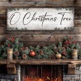 O Christmas Tree, Wood Christmas Sign - Tailored Canvases - Flyclothing LLC