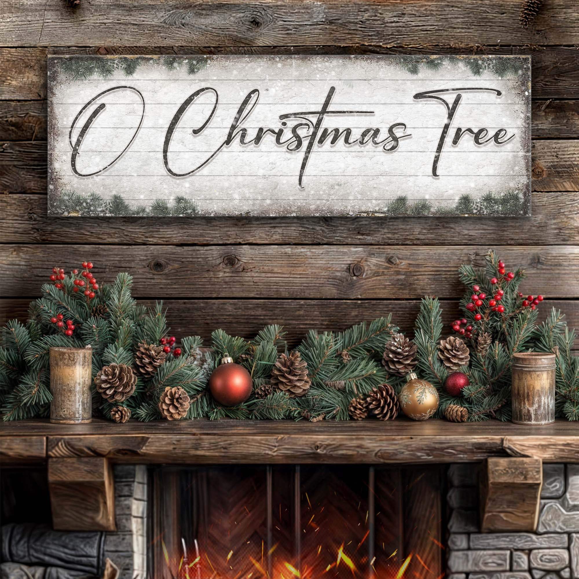 O Christmas Tree, Wood Christmas Sign - Tailored Canvases - Flyclothing LLC
