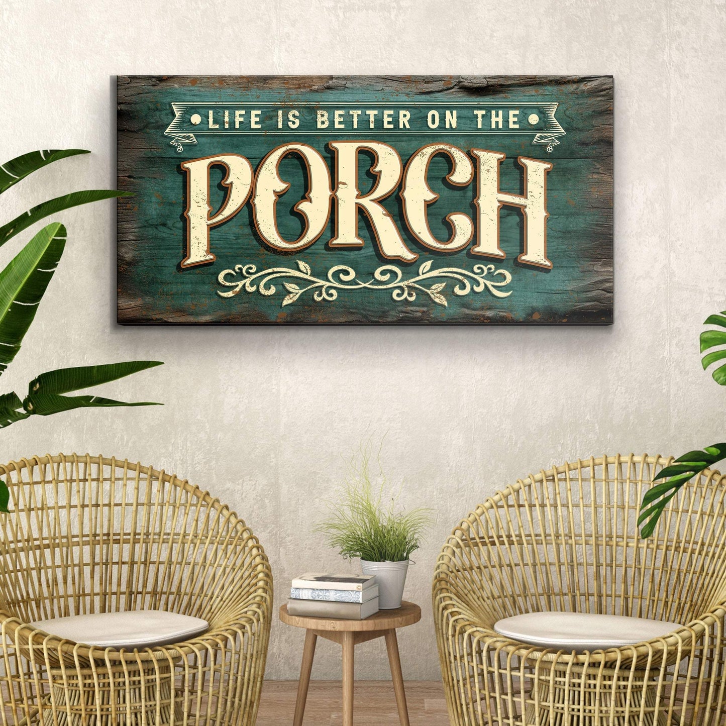Life Is Better On The Porch Sign III - Tailored Canvases - Flyclothing LLC