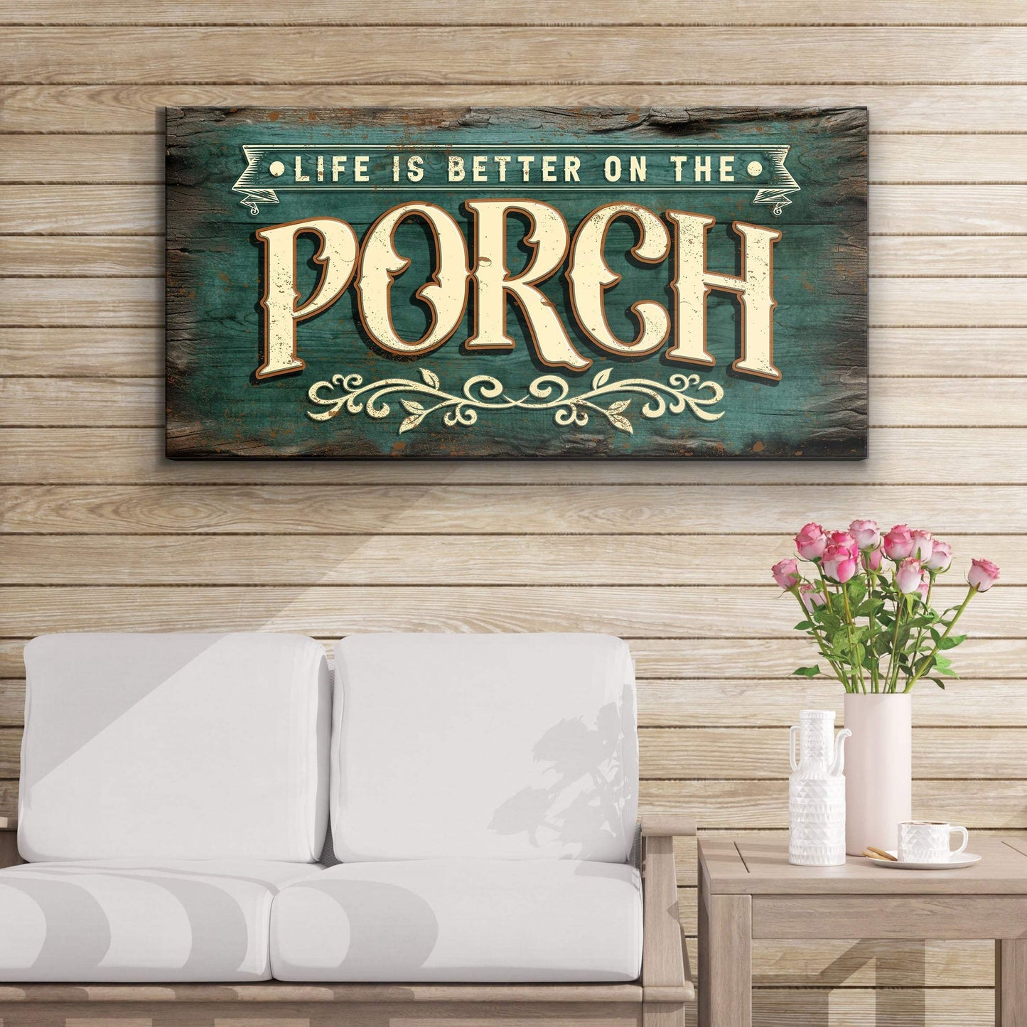 Life Is Better On The Porch Sign III - Tailored Canvases - Flyclothing LLC