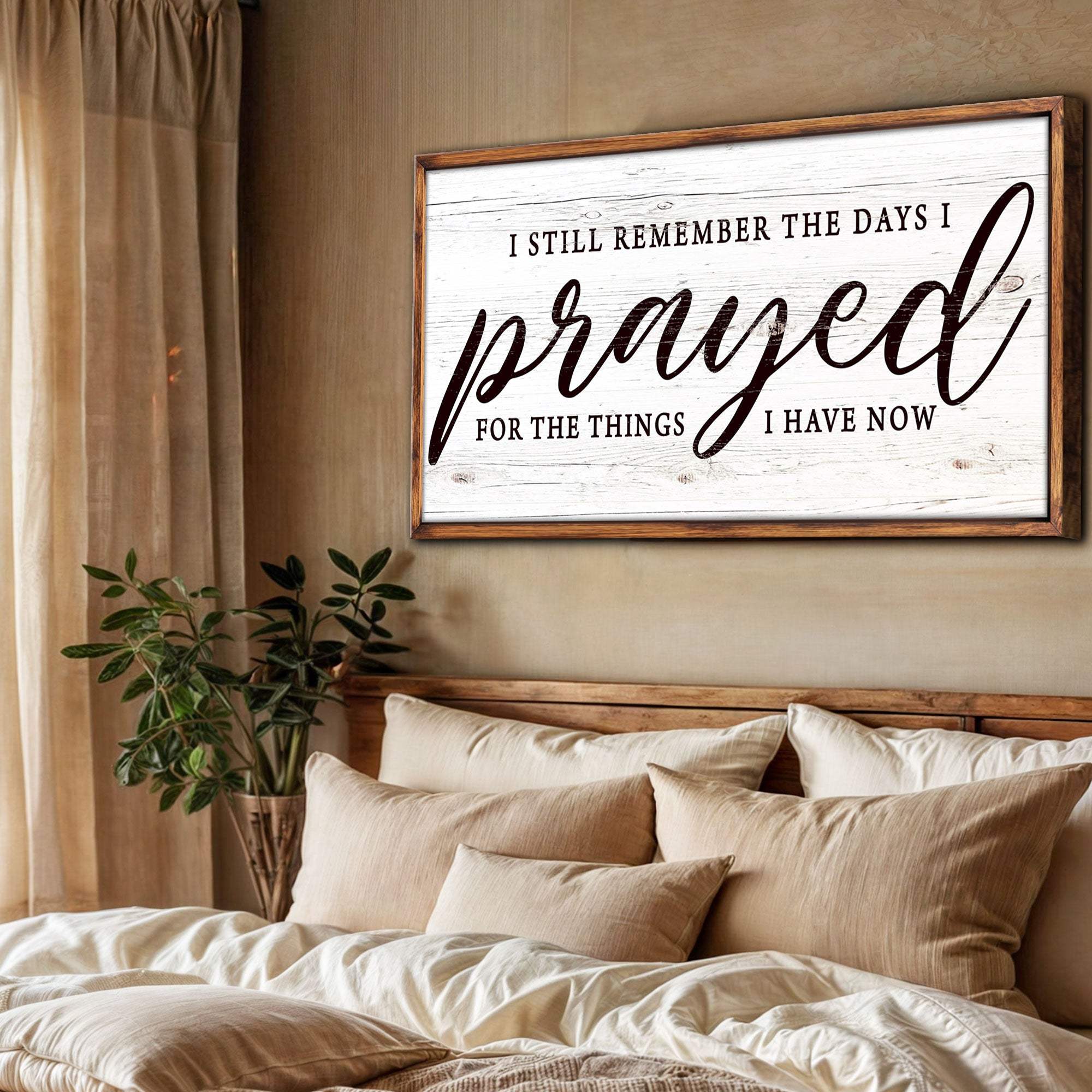 I Still Remember The Days I Prayed Faith Sign III - Tailored Canvases - Flyclothing LLC