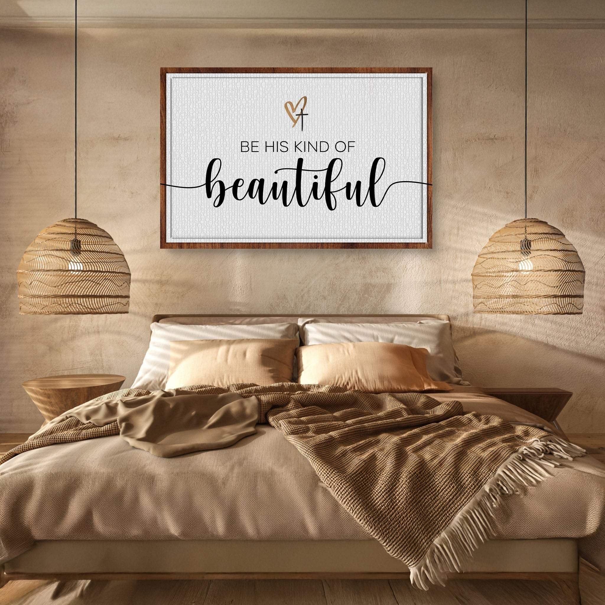 Be His Kind Of Beautiful Faith Sign II - Tailored Canvases - Flyclothing LLC